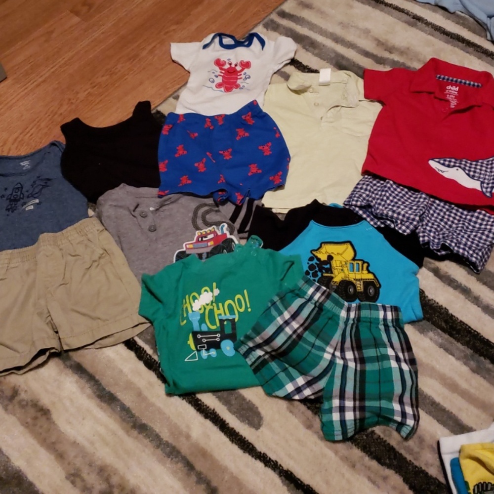 6-9 month lot boys summer outfits